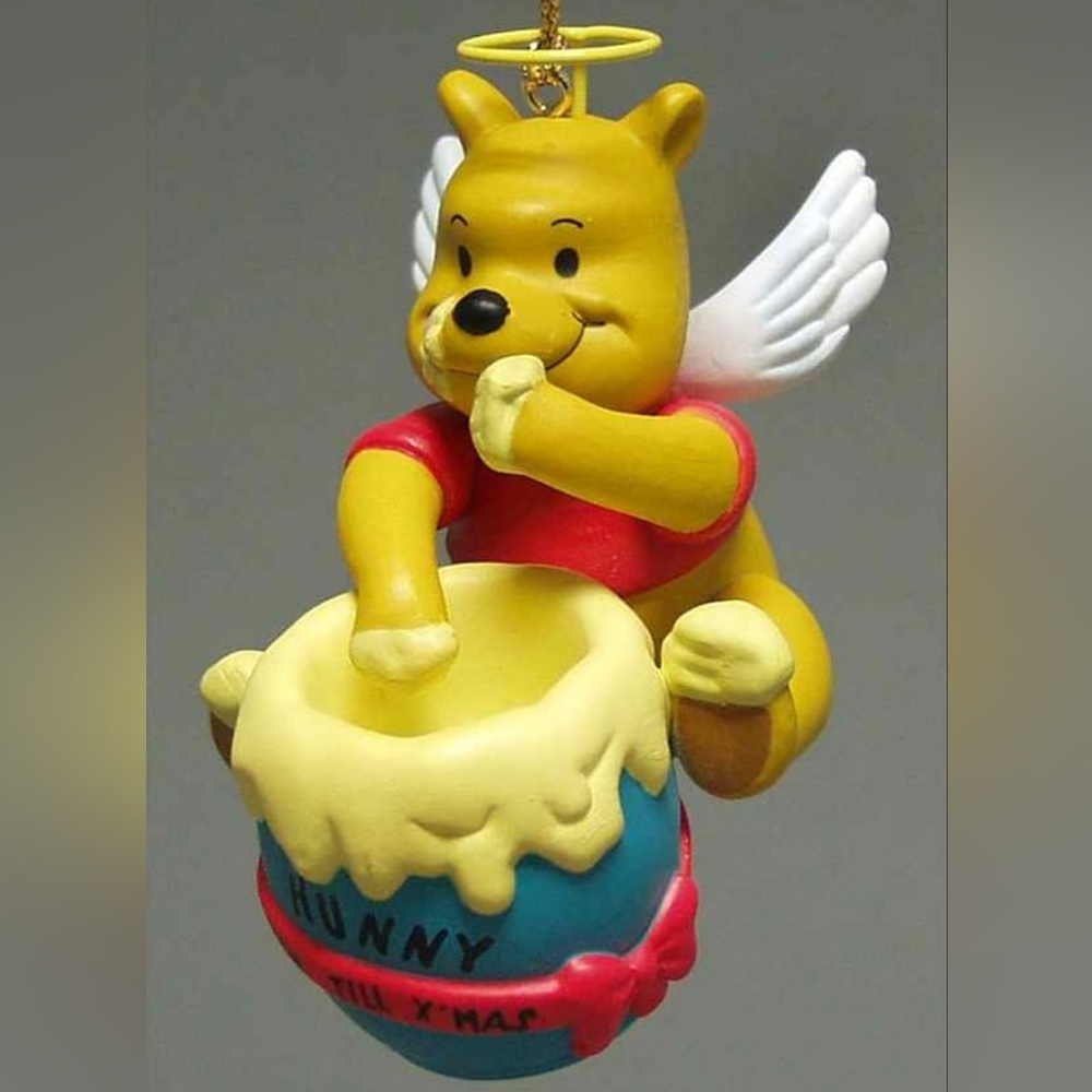 Vintage Grolier Disney Winnie The Pooh Angel - Holiday Tree Ornament - Picture 3 of 3